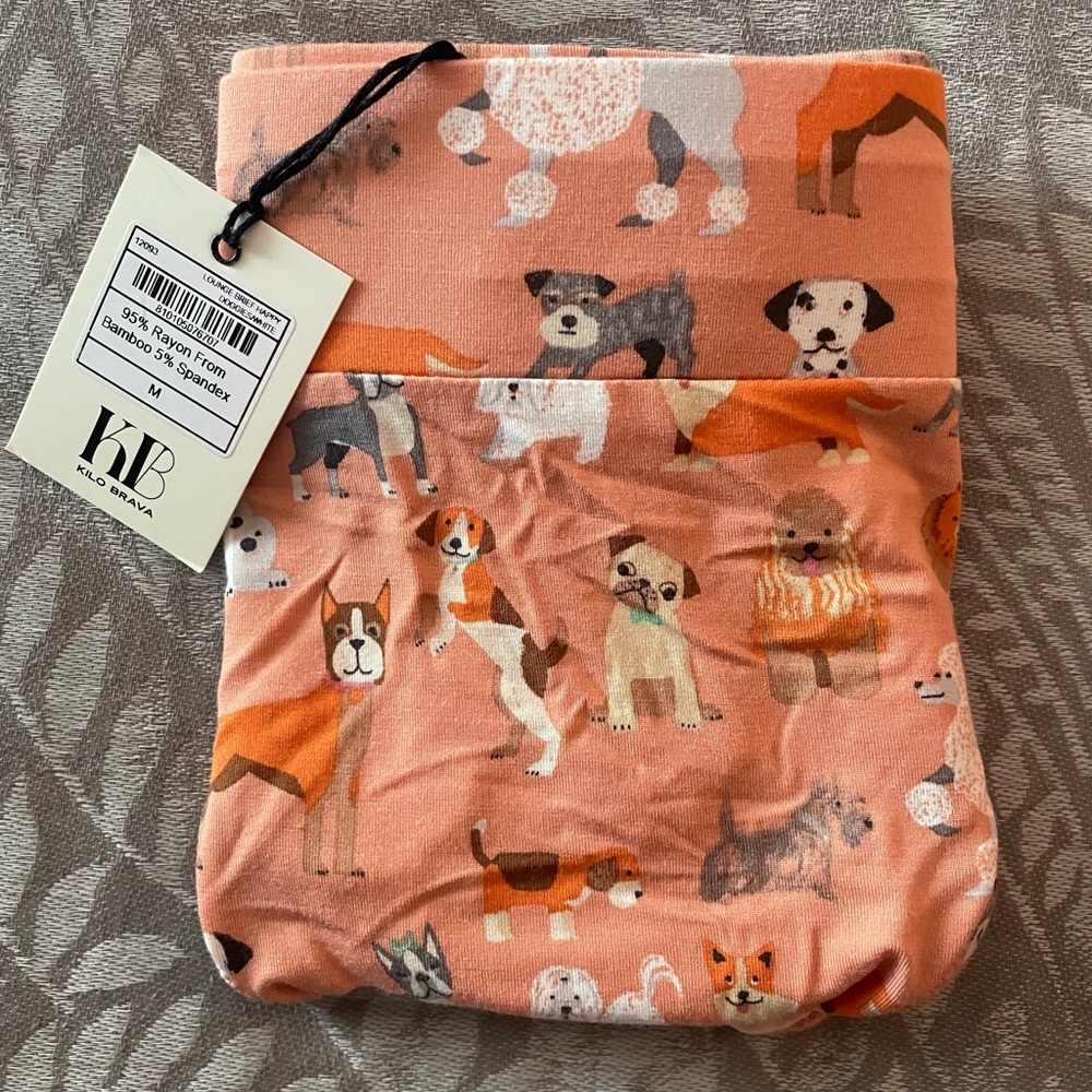 NWT Peach Dog Print Panty